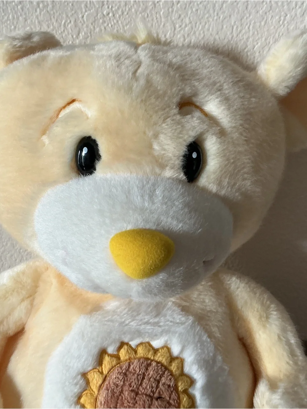 VTG Circus Circus Yellow Sunflower Fakie Care Bear Plush Stuffed Animal